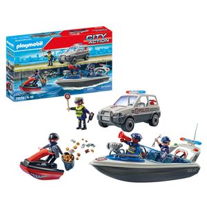 Playmobil City Action Police Pursuit On The Water (110 Pieces)